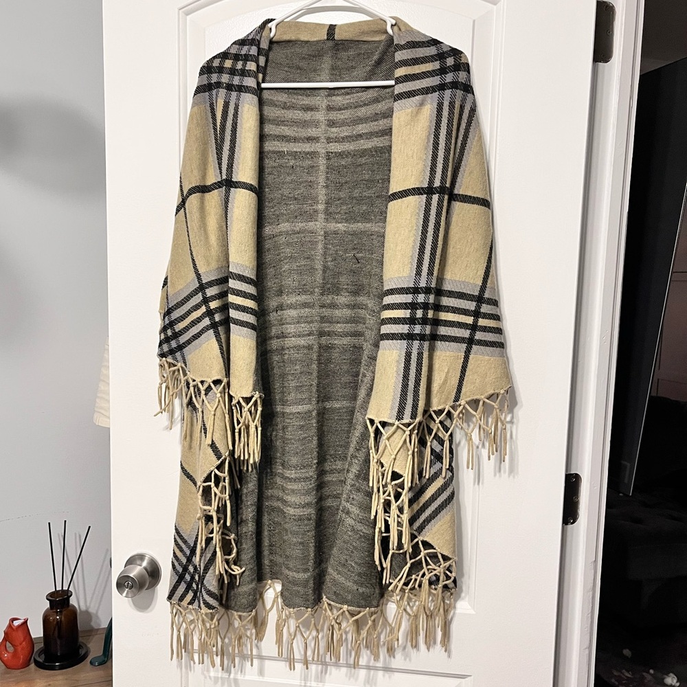 Cozy layered cardigan, sleeveless